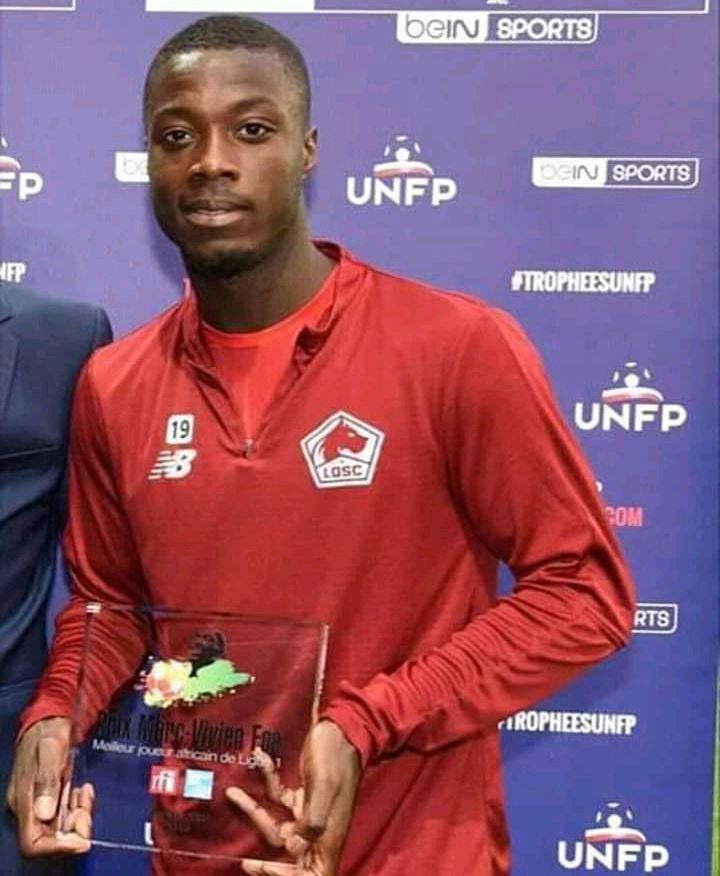 Prix Marc-Vivien Foé : Le Lillois Nicolas Pépé désigné meilleur joueur Africain de la Ligue 1