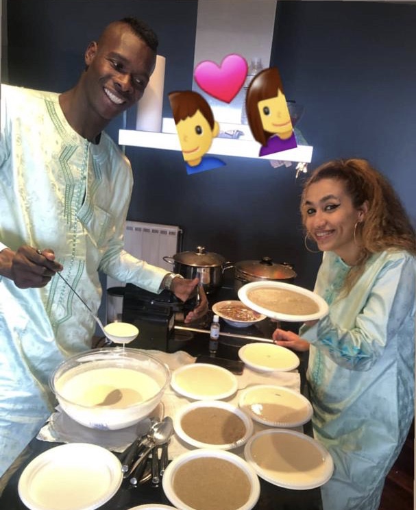 Carnet Rose : L'international Sénégalais Pape Abdou Cissé et sa femme ont célébré le baptême de leur enfant.