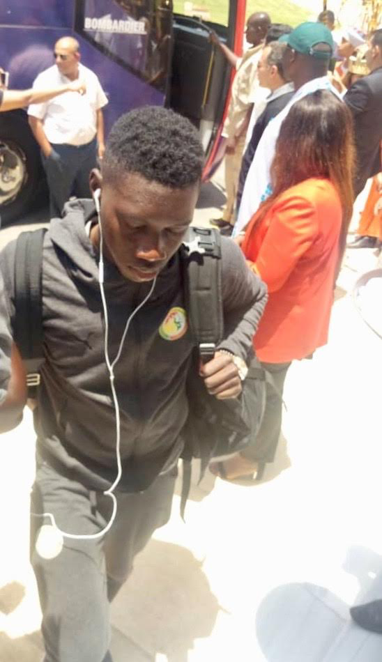 Les Images de l’arrivée des Lions au Caire, ce mardi matin