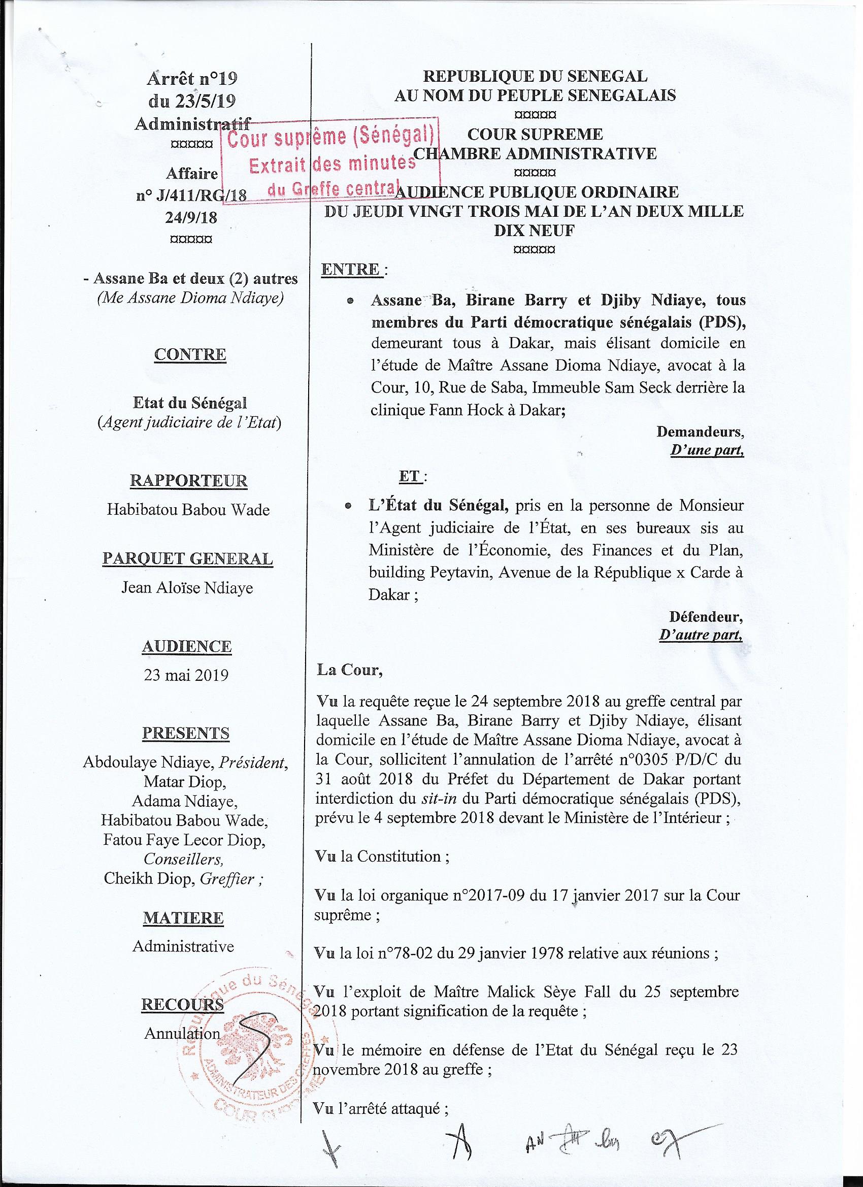  Sit in devant le ministère de l’Intérieur le 4 Septembre dernier : La Cour suprême donne finalement raison au FRN