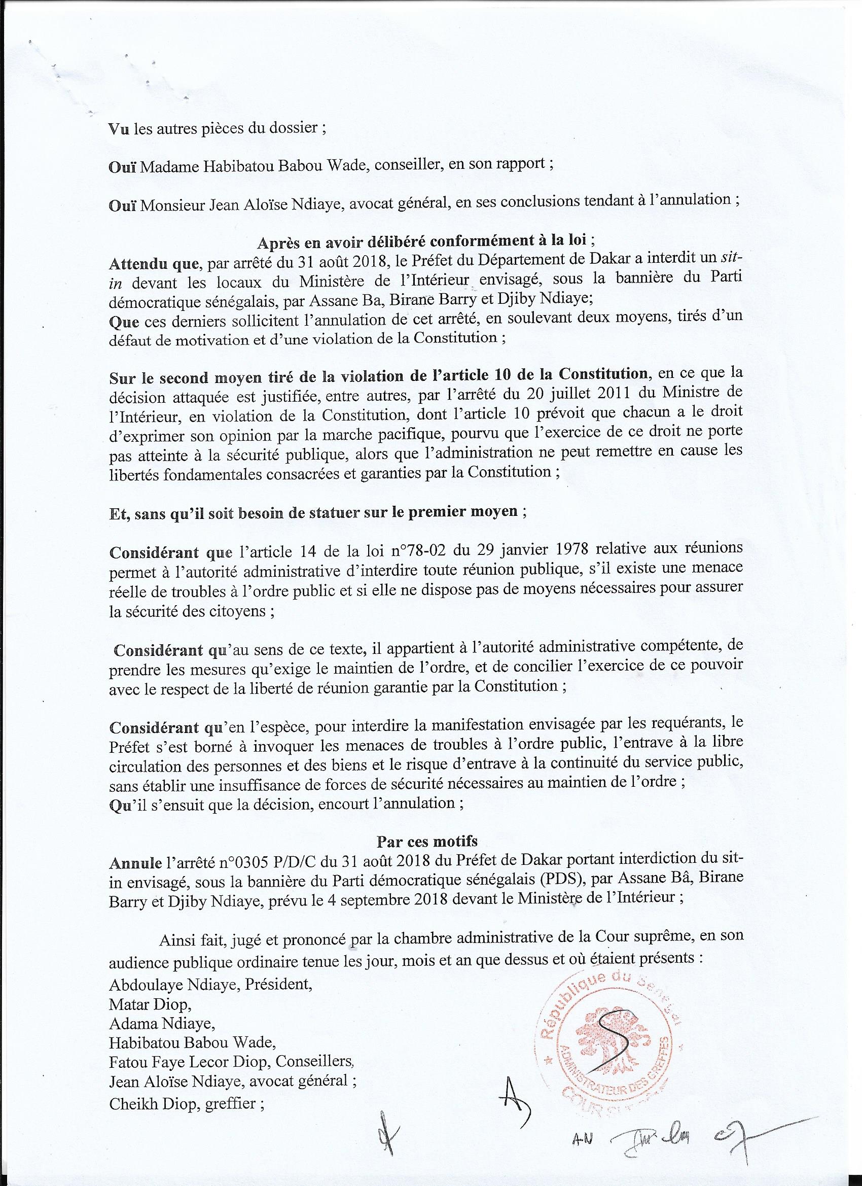  Sit in devant le ministère de l’Intérieur le 4 Septembre dernier : La Cour suprême donne finalement raison au FRN