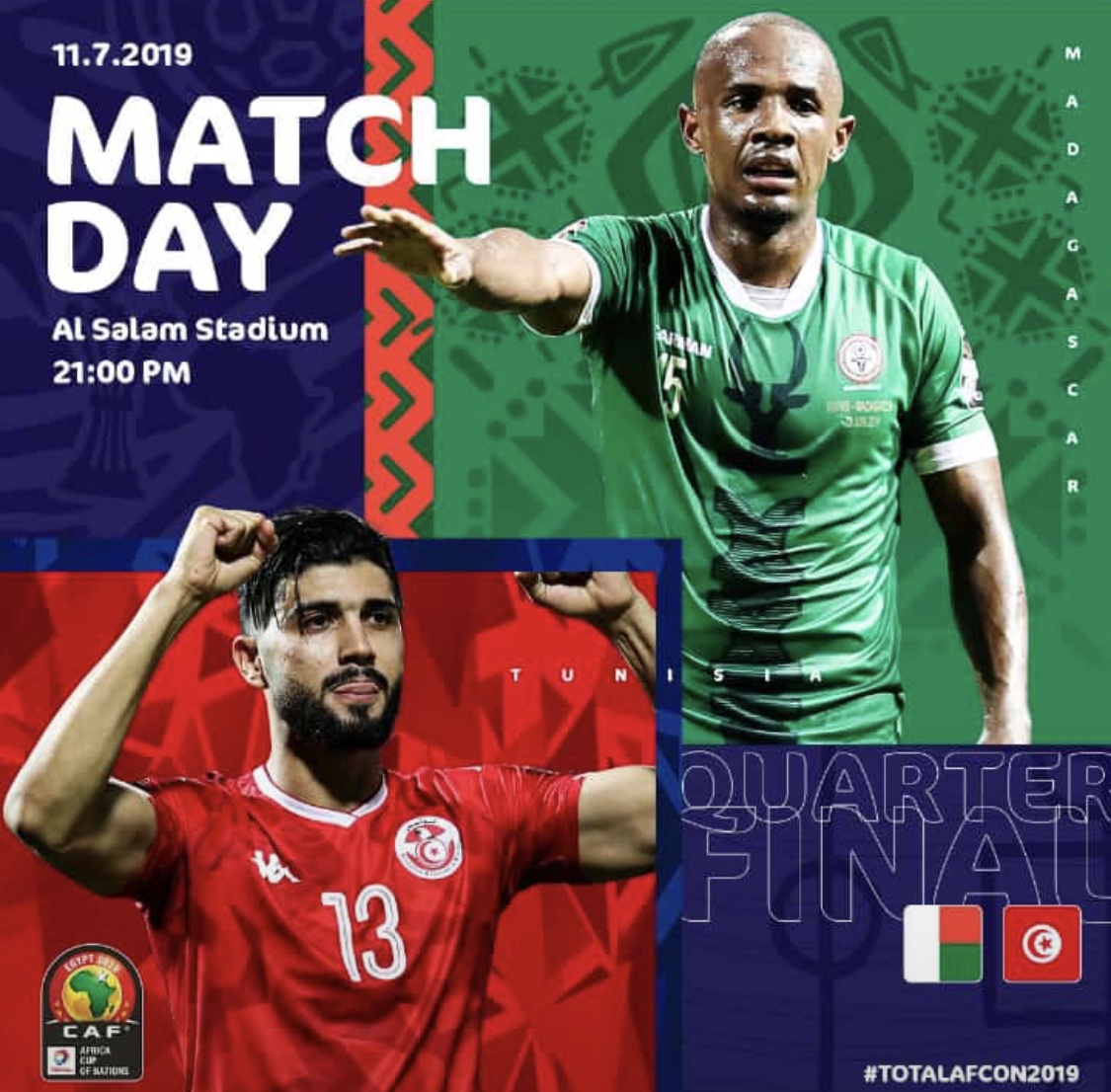 CAN 2019 / ¼ de finale Tunisie – Madagascar : La révélation face à l’expérience
