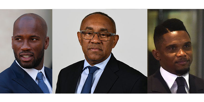 CAF : Drogba et Eto’o désignés nouveaux collaborateurs du président Ahmad Ahmad