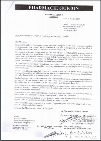 COMMUNIQUE DE PRESSE : Affaire pharmacie Guiguon