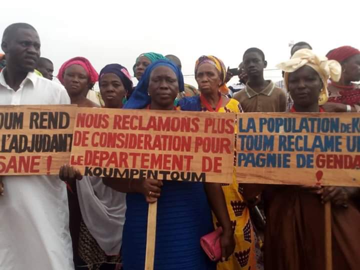 Koumpentoum : Les populations marchent pour réclamer plus de forces de sécurité. (Images)