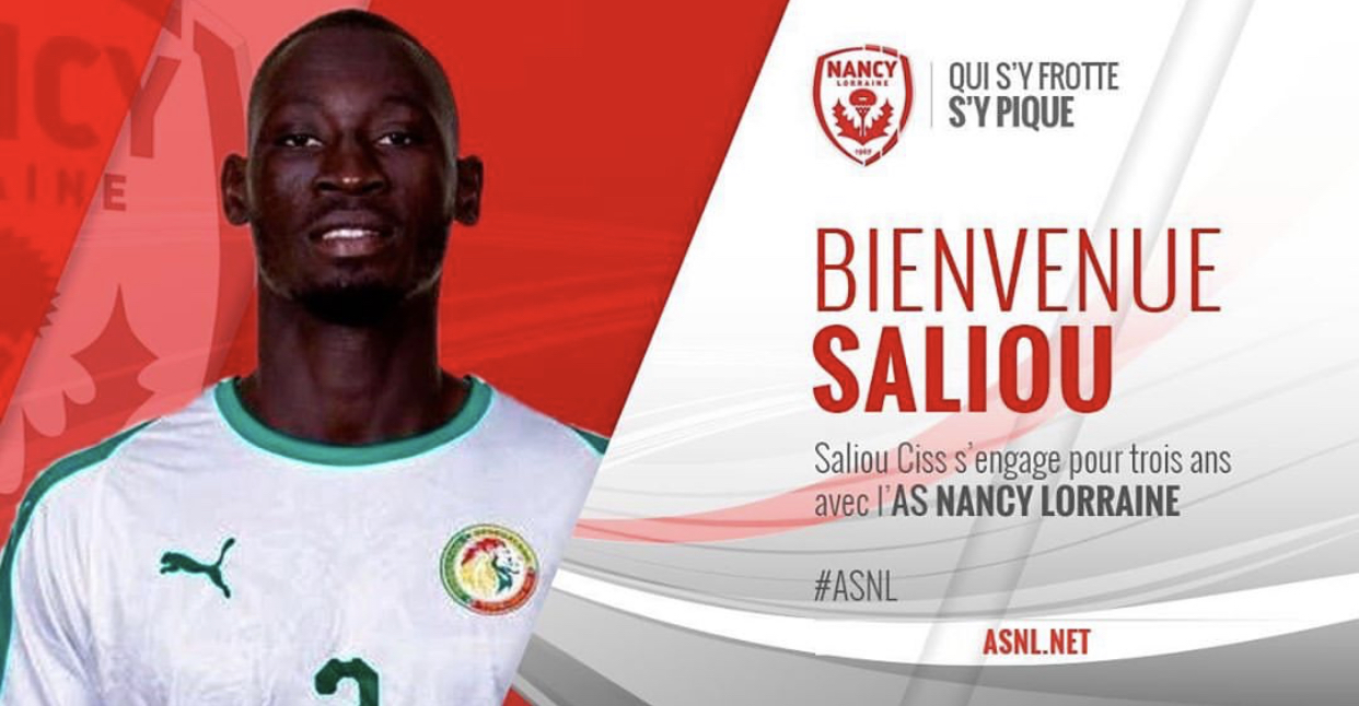 Transfert : Saliou Ciss, s’engage pour 3 ans avec l’AS Nancy (L2)