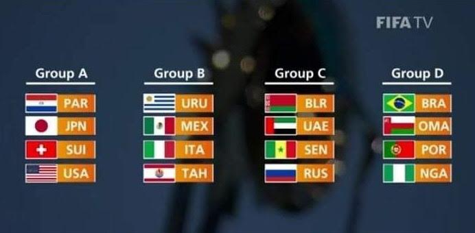 Coupe du monde Beach soccer :  Le Sénégal dans la poule C avec la Biélorussie, les Émirats arabes unis et la Russie