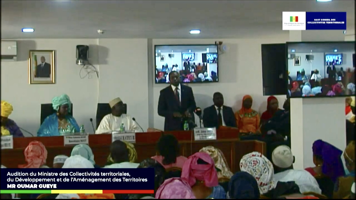 Le ministre Oumar Guèye au HCCT : Audition sur les modalités d’intervention et de coordination des acteurs pour la réussite du programme zéro déchet et zéro bidonville.