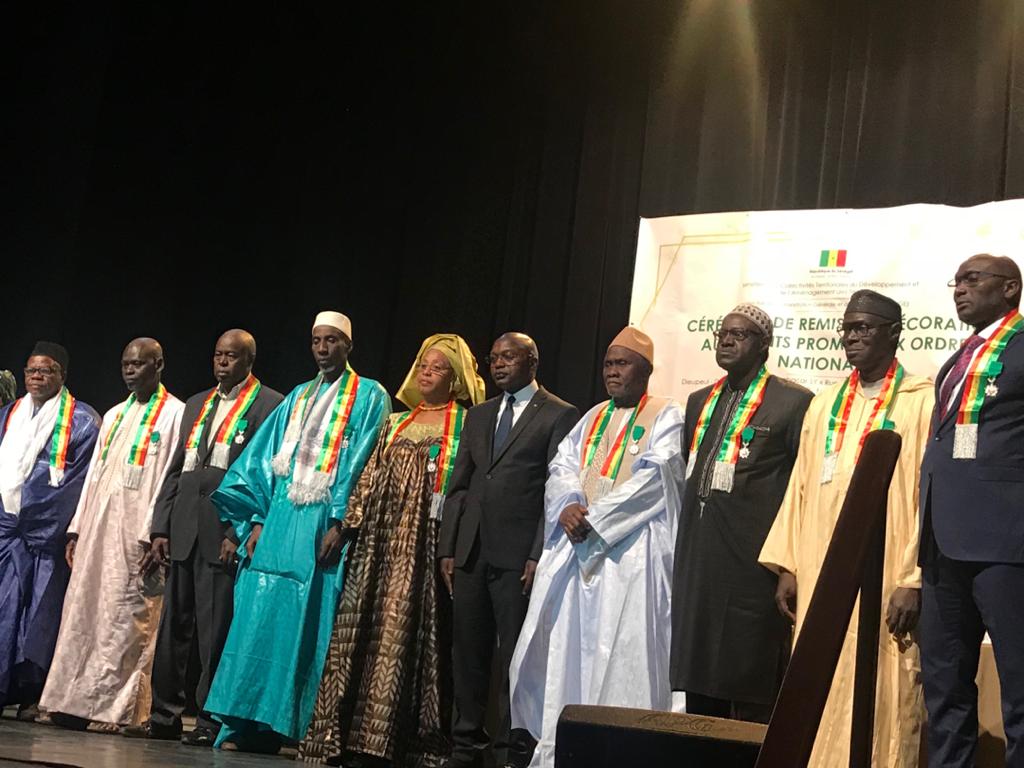 Remise de décorations aux agents du ministère des Collectivités territoriales, du Développement et de l’Aménagement des Territoires, promus aux ordres nationaux.