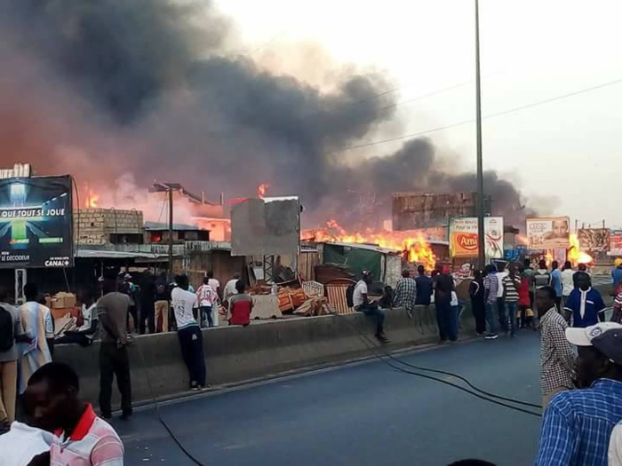 Urgent : Le parc Lambaye de Pikine prend "encore" feu!