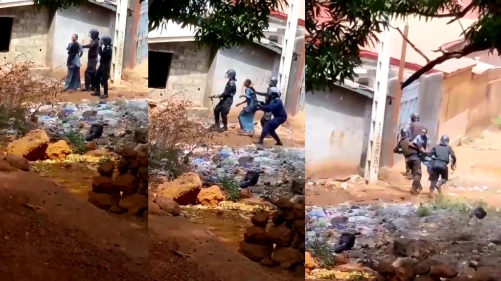 Utilisation d'une femme comme bouclier humain : La police guinéenne bat sa coulpe et demande pardon à la victime.