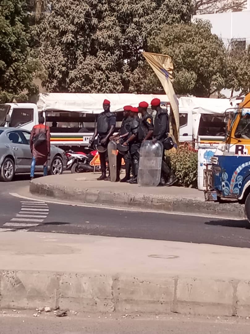 Manif Nio Làank : Les forces de l'ordre déjà sur place...