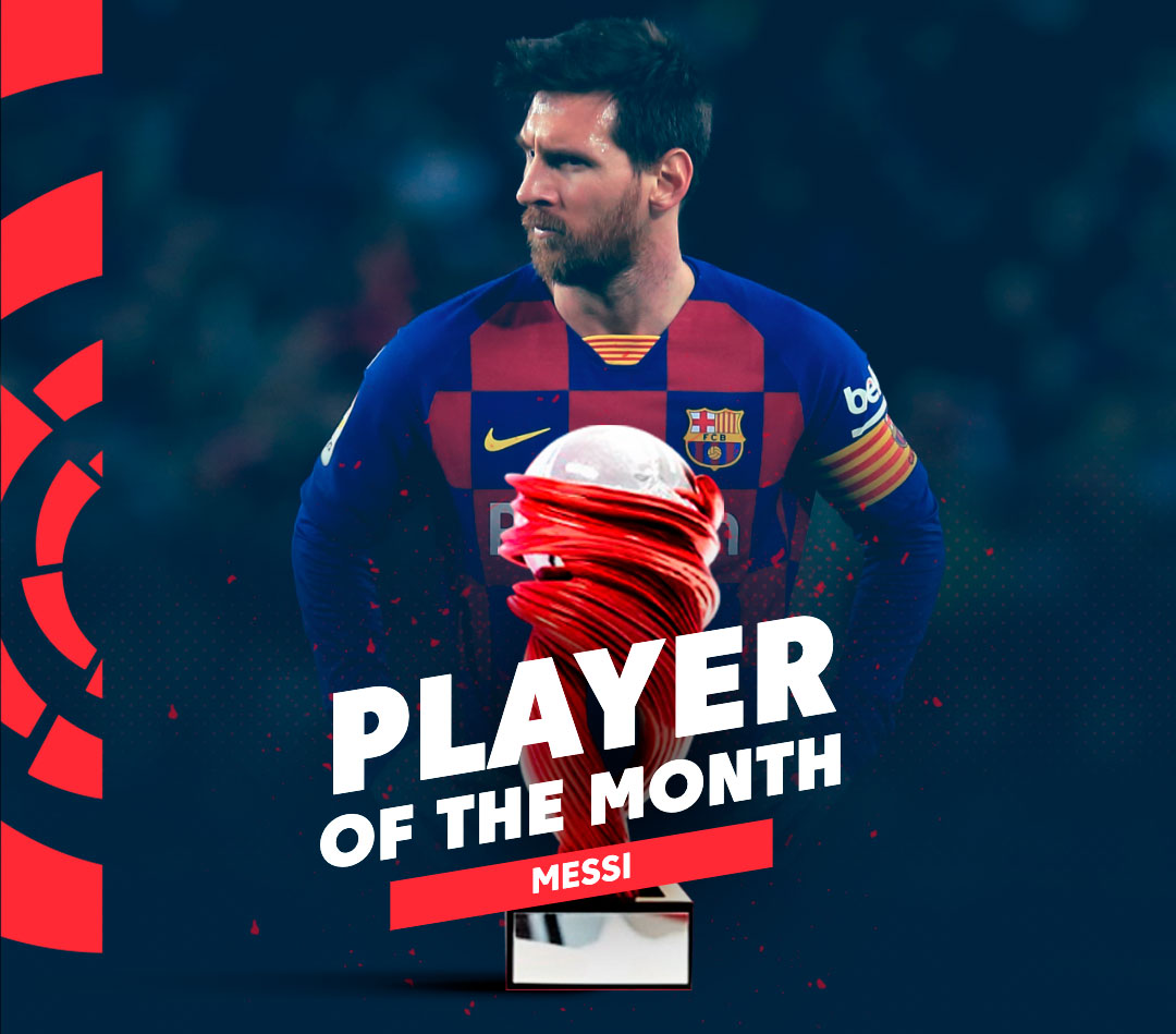 LaLIga : Lionel Messi désigné meilleur joueur du mois.