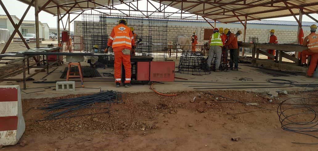 Avancement physique des travaux du BRT à Guédiawaye sur la section 1 : « grande mosquee - croisement bethio thioune »