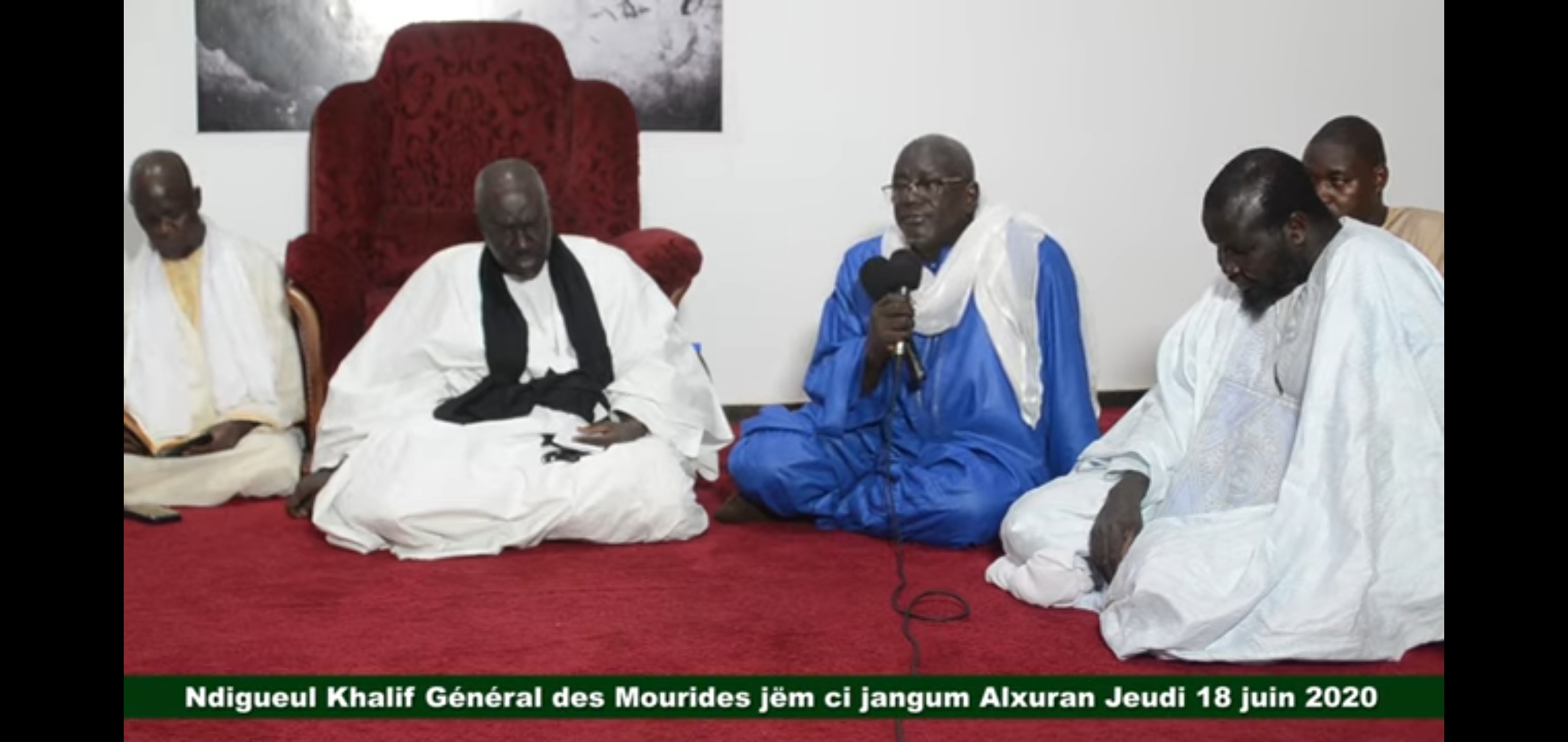 HIVERNAGE ET COVID-19/ Le Khalife Général des Mourides pour un "Jeudi" spirituellement ponctué par des récitals de Coran.