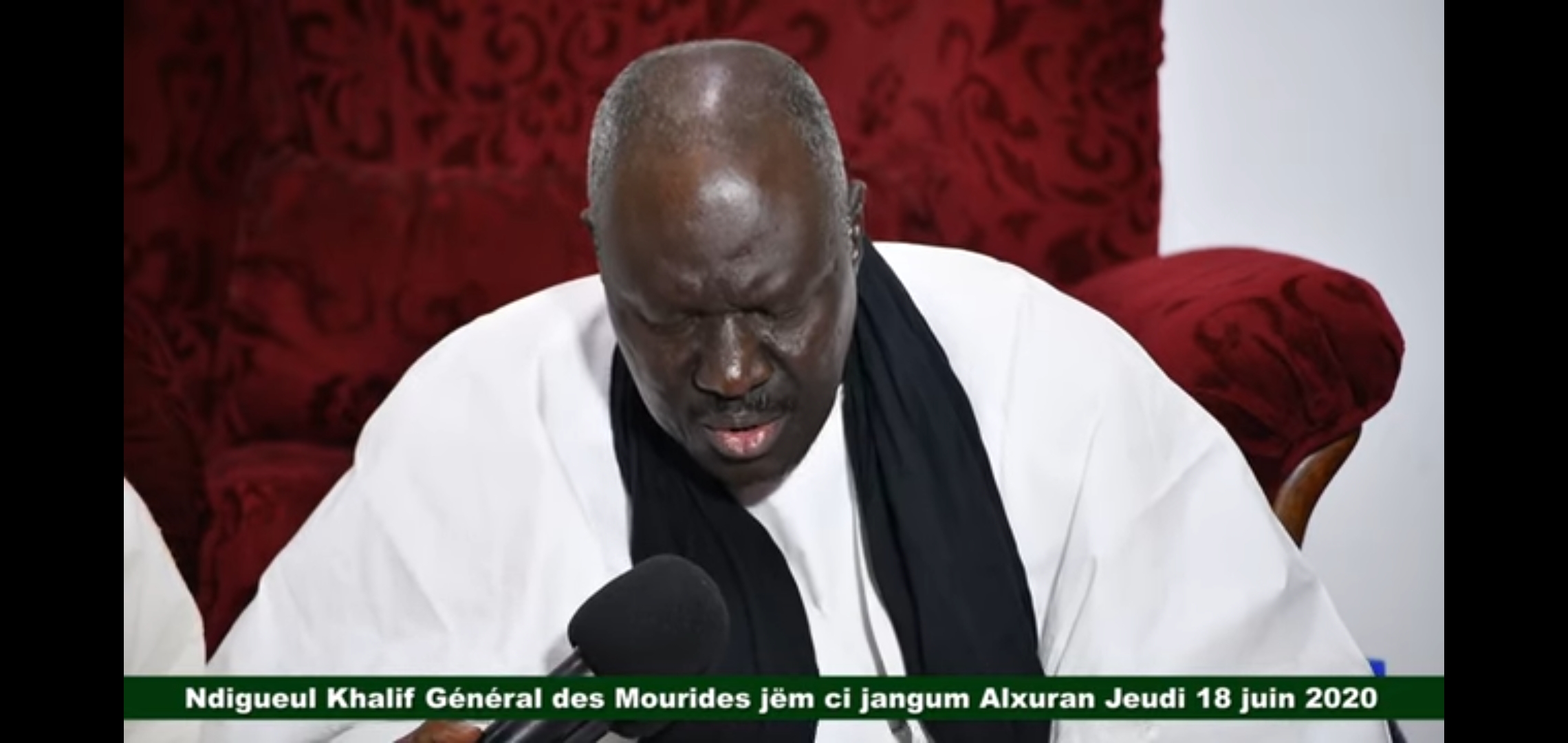 HIVERNAGE ET COVID-19/ Le Khalife Général des Mourides pour un "Jeudi" spirituellement ponctué par des récitals de Coran.