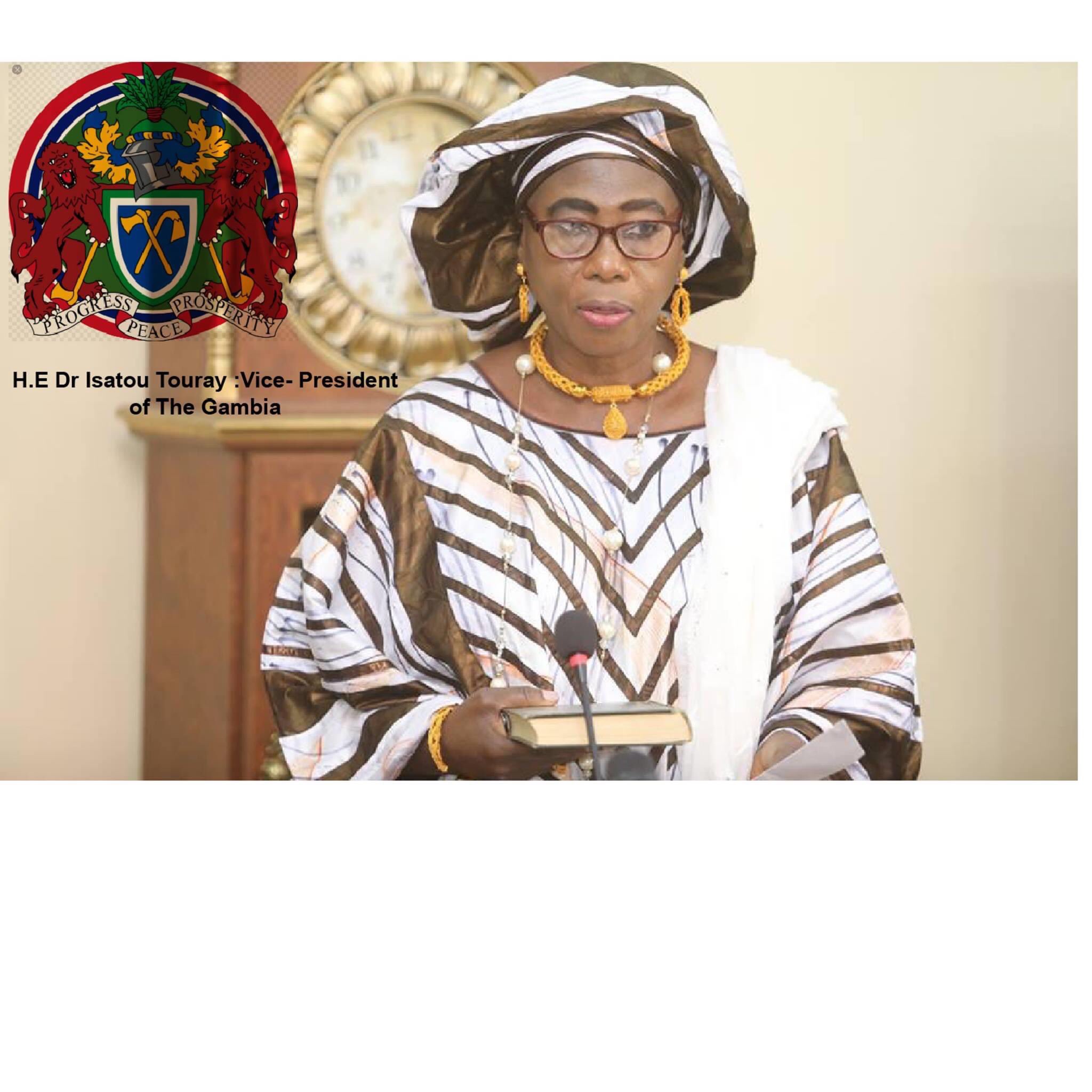 Covid Gambie : La vice-présidente testée positive, Barrow en isolement