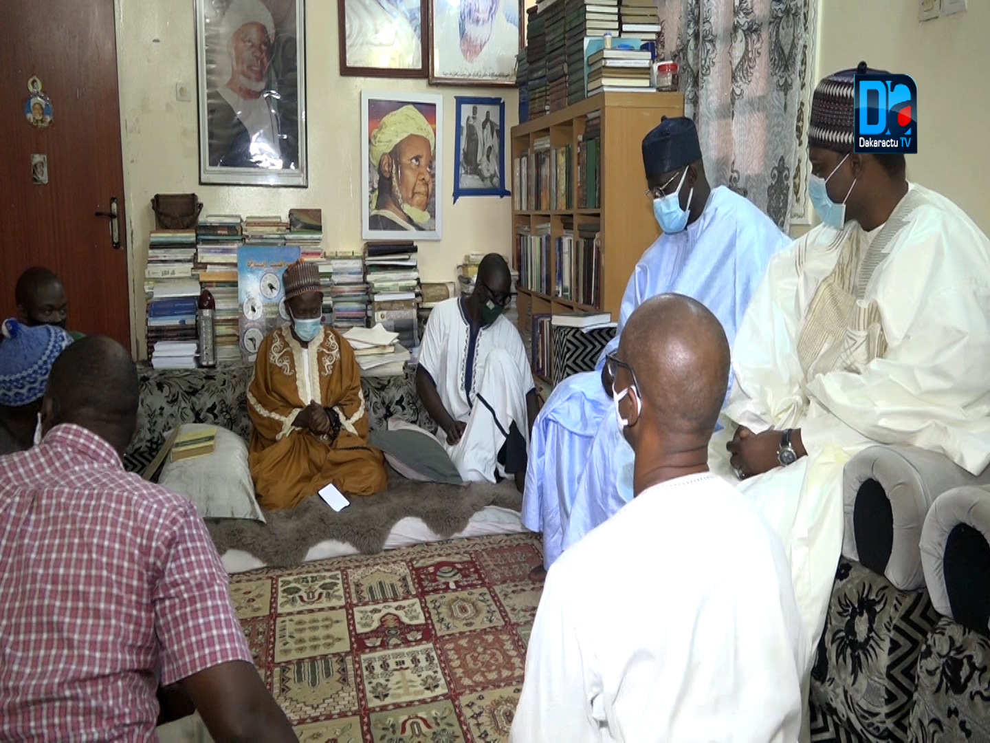 Présentation de condoléances : Moustapha Sow à Médina Baye (images).