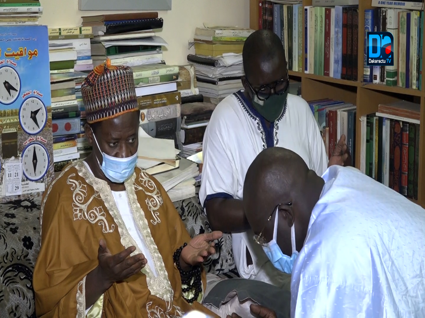 Présentation de condoléances : Moustapha Sow à Médina Baye (images).