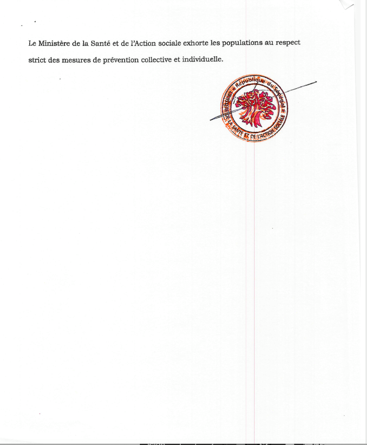 SÉNÉGAL : 43 nouveaux cas testés positifs au coronavirus, 143 nouveaux guéris, aucun nouveau décès et 30 cas graves en réanimation.
