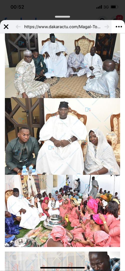 ( IMAGES) TOUBA- ALSAR de Mamadou Racine Sy reçu par le Khalif Général des Mourides