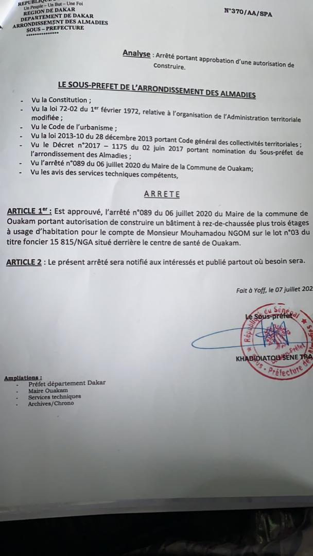 Litige foncier opposant Farba Ngom à la famille Ndoye / Les conseils juridiques du député brandissent des documents... Farba disposé à céder la parcelle si...