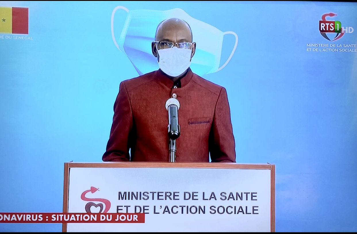 SÉNÉGAL : 24 nouveaux cas testés positifs au coronavirus, 7 nouveaux guéris, 1 nouveau décès et 4 cas graves en réanimation.