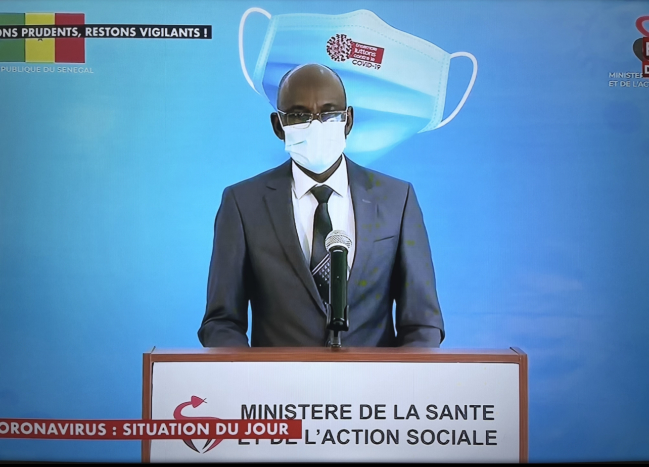 SÉNÉGAL : 70 nouveaux cas testés positifs au coronavirus, 84 nouveaux guéris, aucun nouveau décès et 20 cas graves en réanimation.