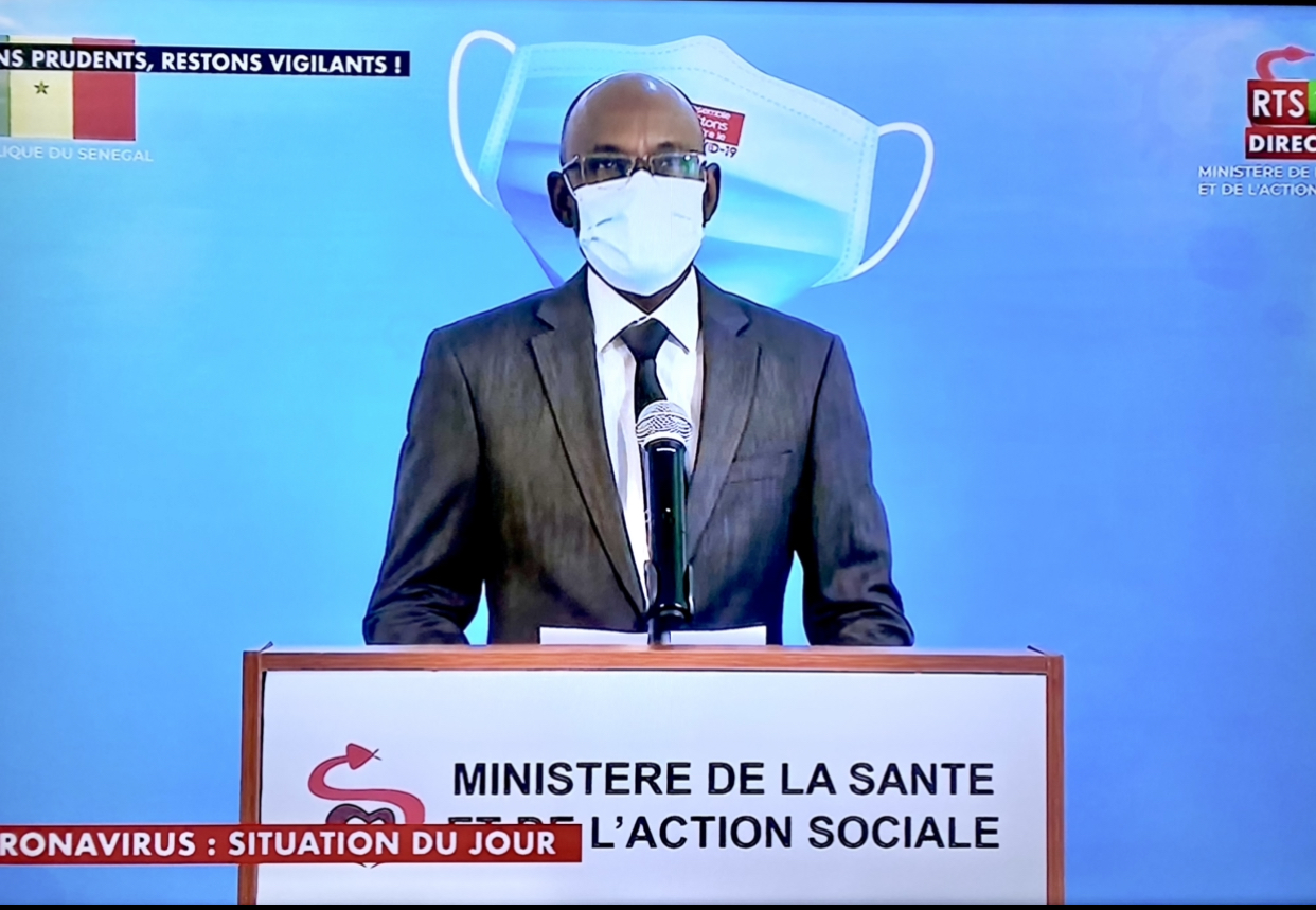 SÉNÉGAL : 98 nouveaux cas testés positifs au coronavirus, 65 nouveaux guéris, 6 nouveaux décès et 30 cas graves en réanimation.