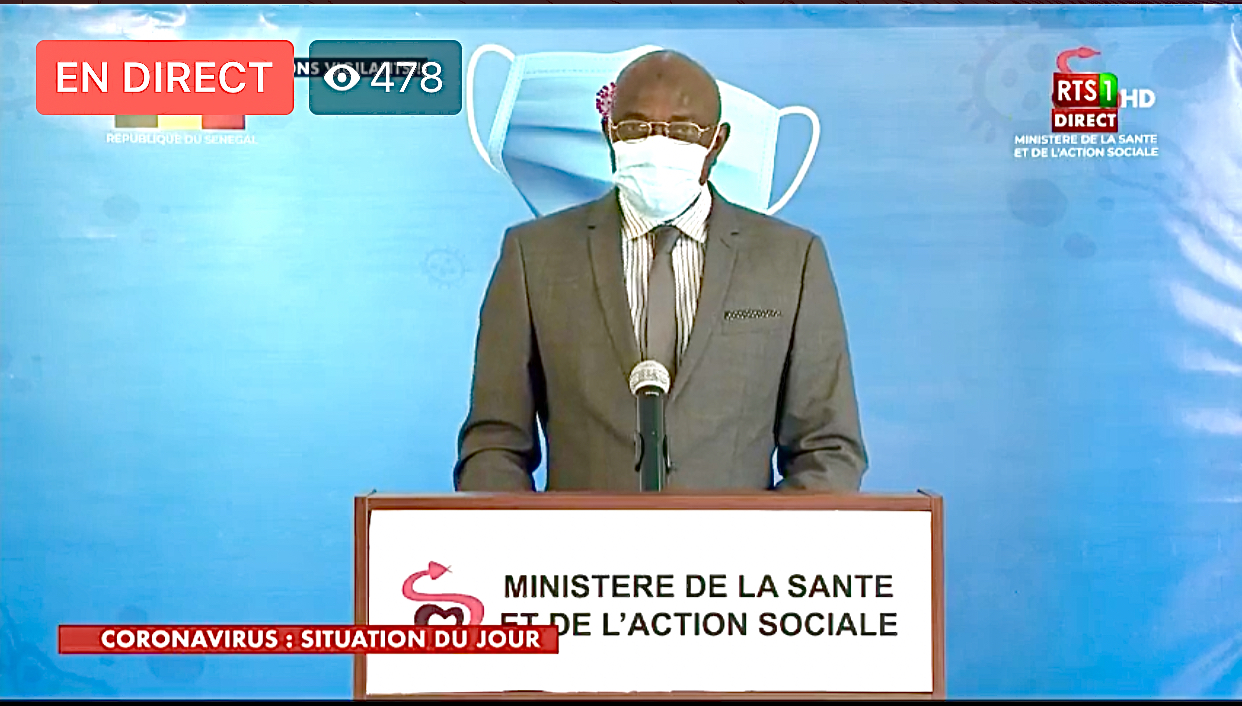SÉNÉGAL : 280 nouveaux cas testés positifs au coronavirus, 255 nouveaux guéris, 9 nouveaux décès et 53 cas graves en réanimation.
