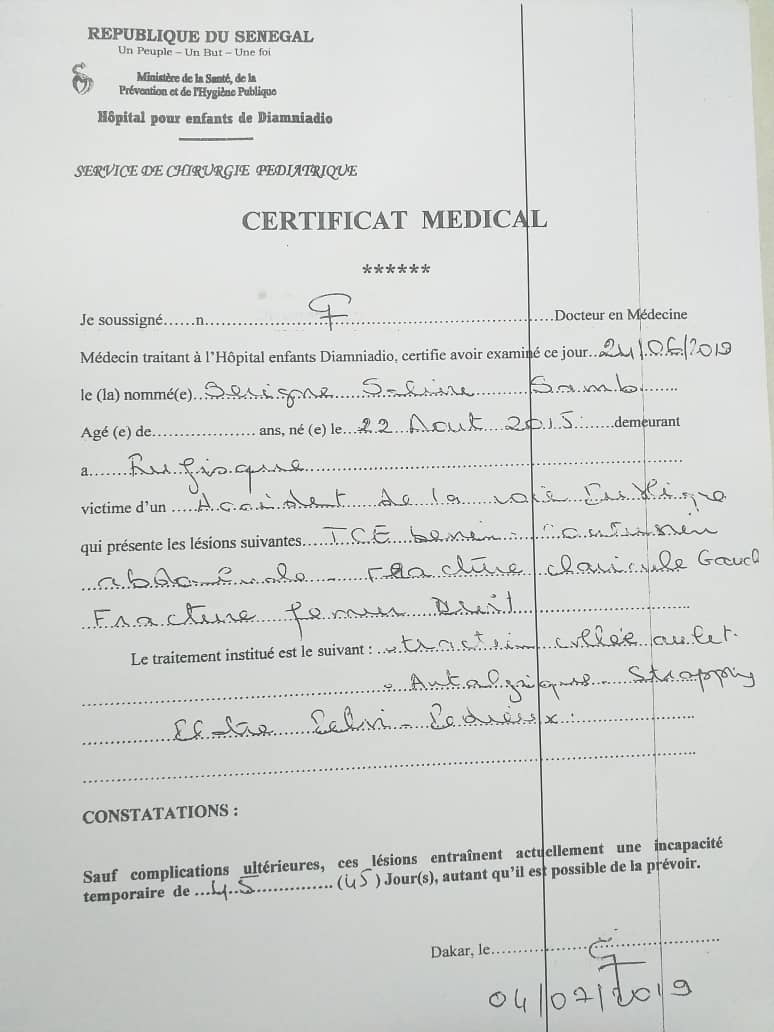 Rufisque : Percuté par un bus de la ligne 220, la famille de la victime fait face au mutisme des responsables de DDD depuis deux ans