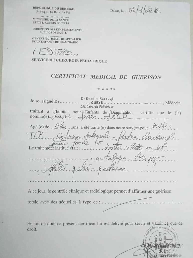 Rufisque : Percuté par un bus de la ligne 220, la famille de la victime fait face au mutisme des responsables de DDD depuis deux ans