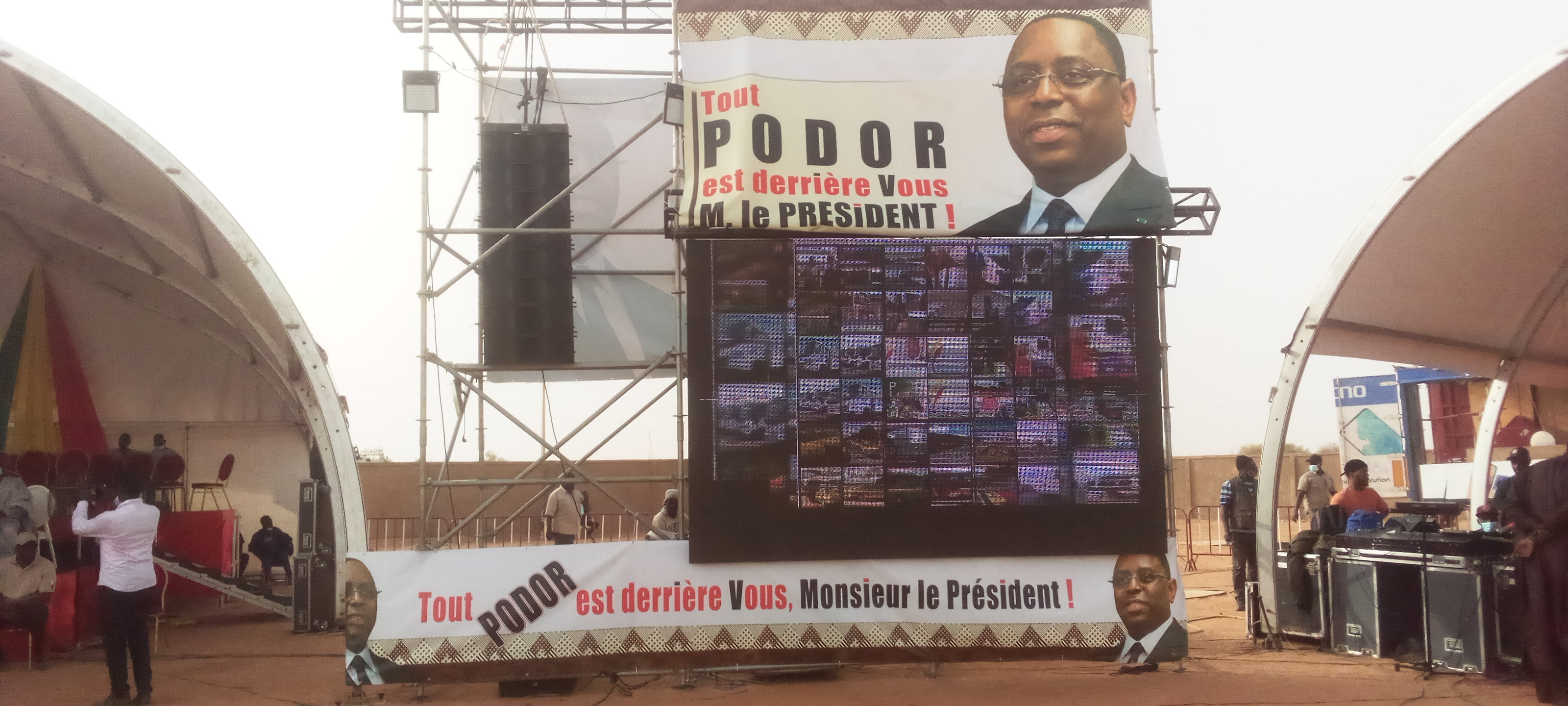 Rassemblement et mobilisation : Podor manifeste sa solidarité à Macky Sall.