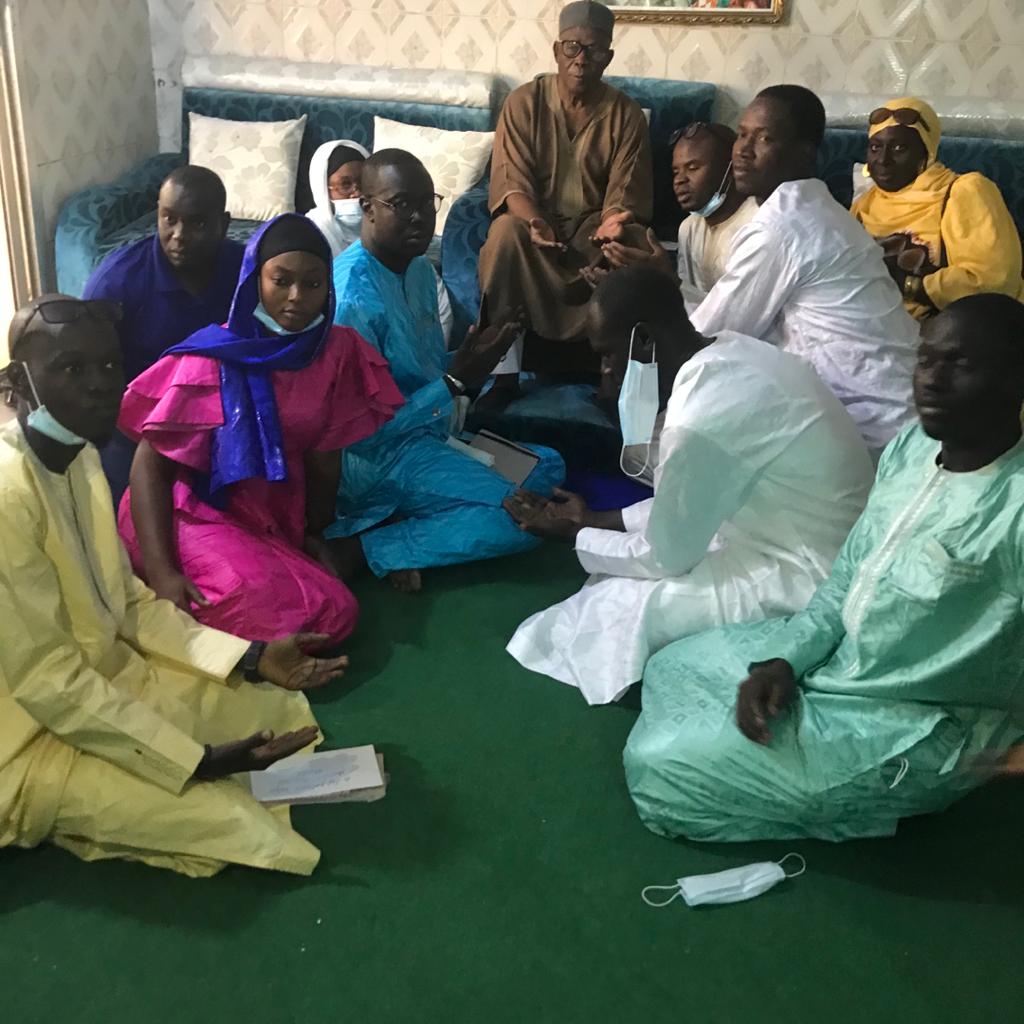 Nouvellement élu à la tête de la Cojer :  Bocar Diallo rend visite aux guides religieux de la commune de Kaolack.