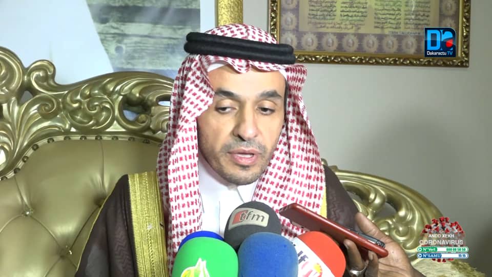 TOUBA - L'émissaire du Serviteur des 02 Saintes mosquées d'Arabie Saoudite reçu par Serigne Mountakha Mbacké.