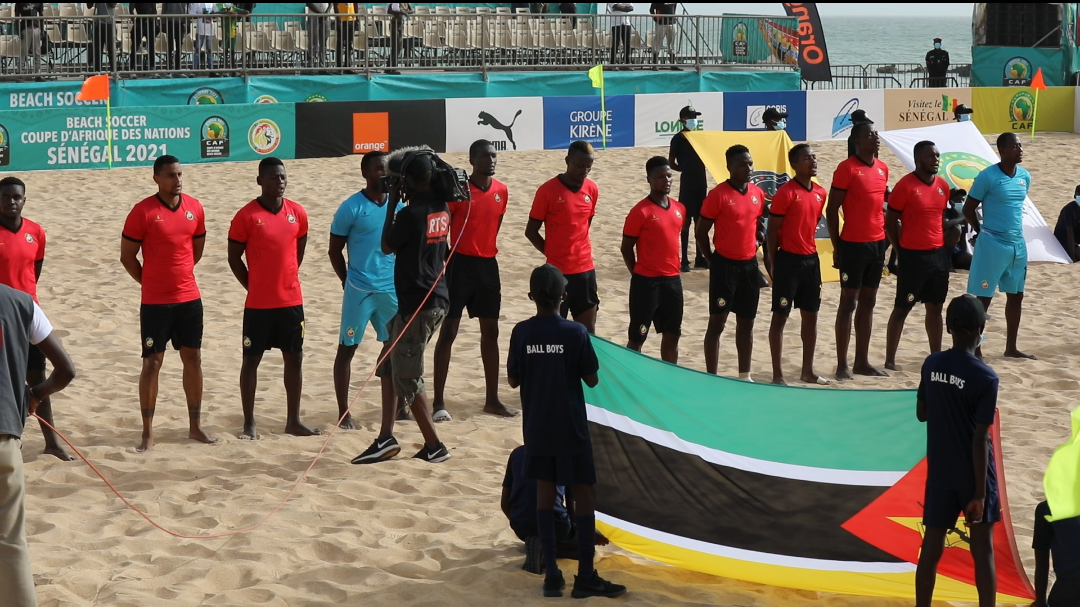 CAN Beach Soccer 2021 : Le Mozambique vient à bout du Maroc (2-1) et signe un 3/3.