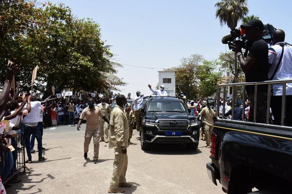 Tournée économique : Le président Macky Sall est arrivé à Saint-Louis (images)