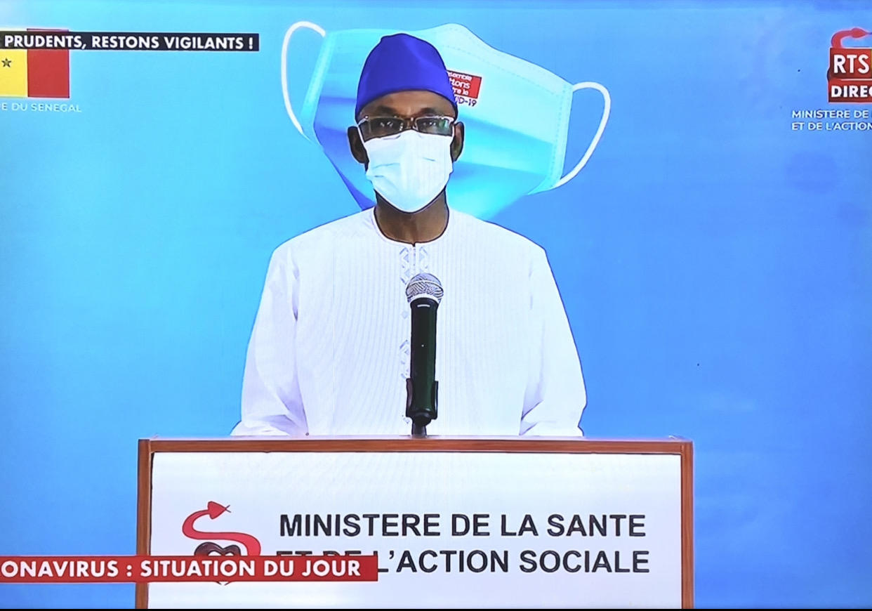 SÉNÉGAL : 25 nouveaux cas testés positifs au coronavirus, 55 nouveaux guéris, 1 nouveau décès et 8 cas graves en réanimation.