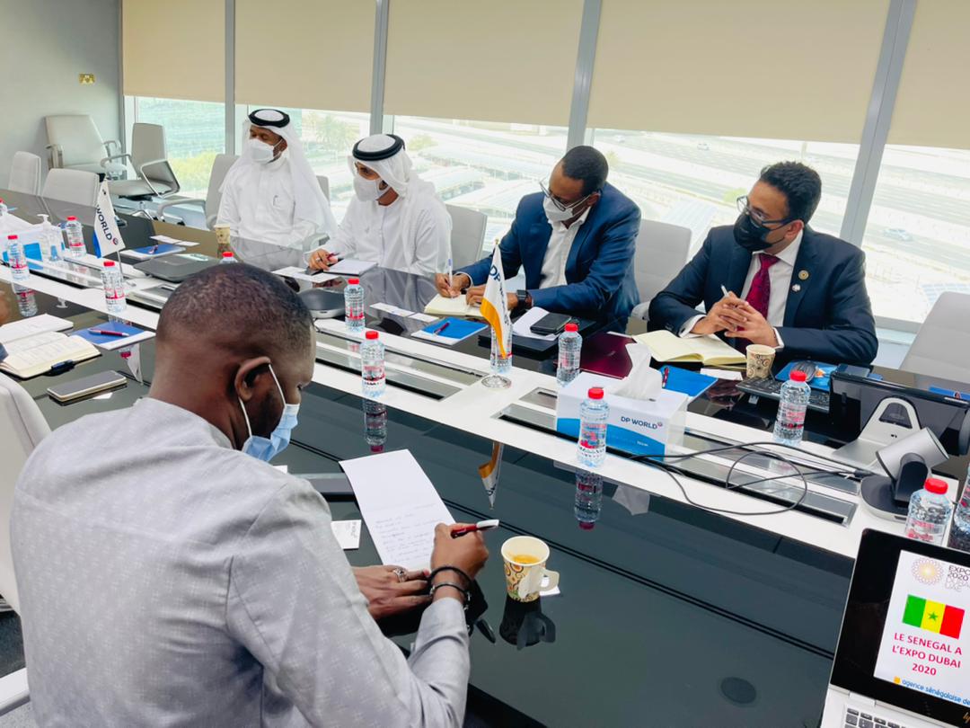 Expo Dubaï 2020 : Voici les photos de la séance de travail du commissariat général du Sénégal à l'Expo et DP WORLD
