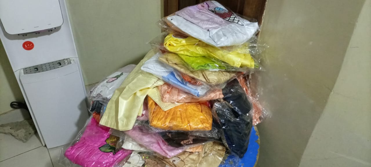 Tabaski 2021: Les orphelins de la pouponnière Lamine Coulibaly de Bongré, habillés et chaussés par Abdoulaye Khouma.