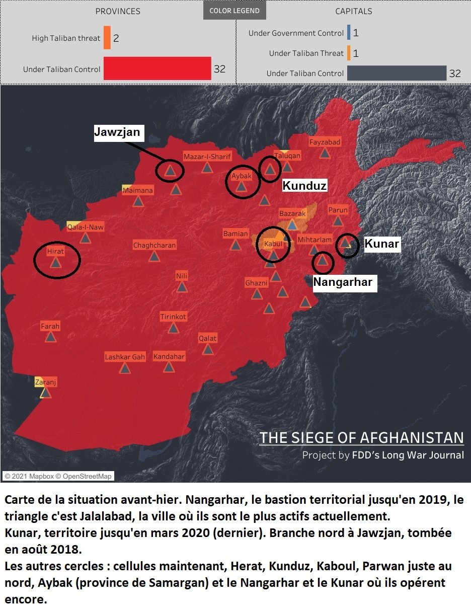 Afghanistan / Retour des taliban au pouvoir : l’avenir de l’État Islamique en question.