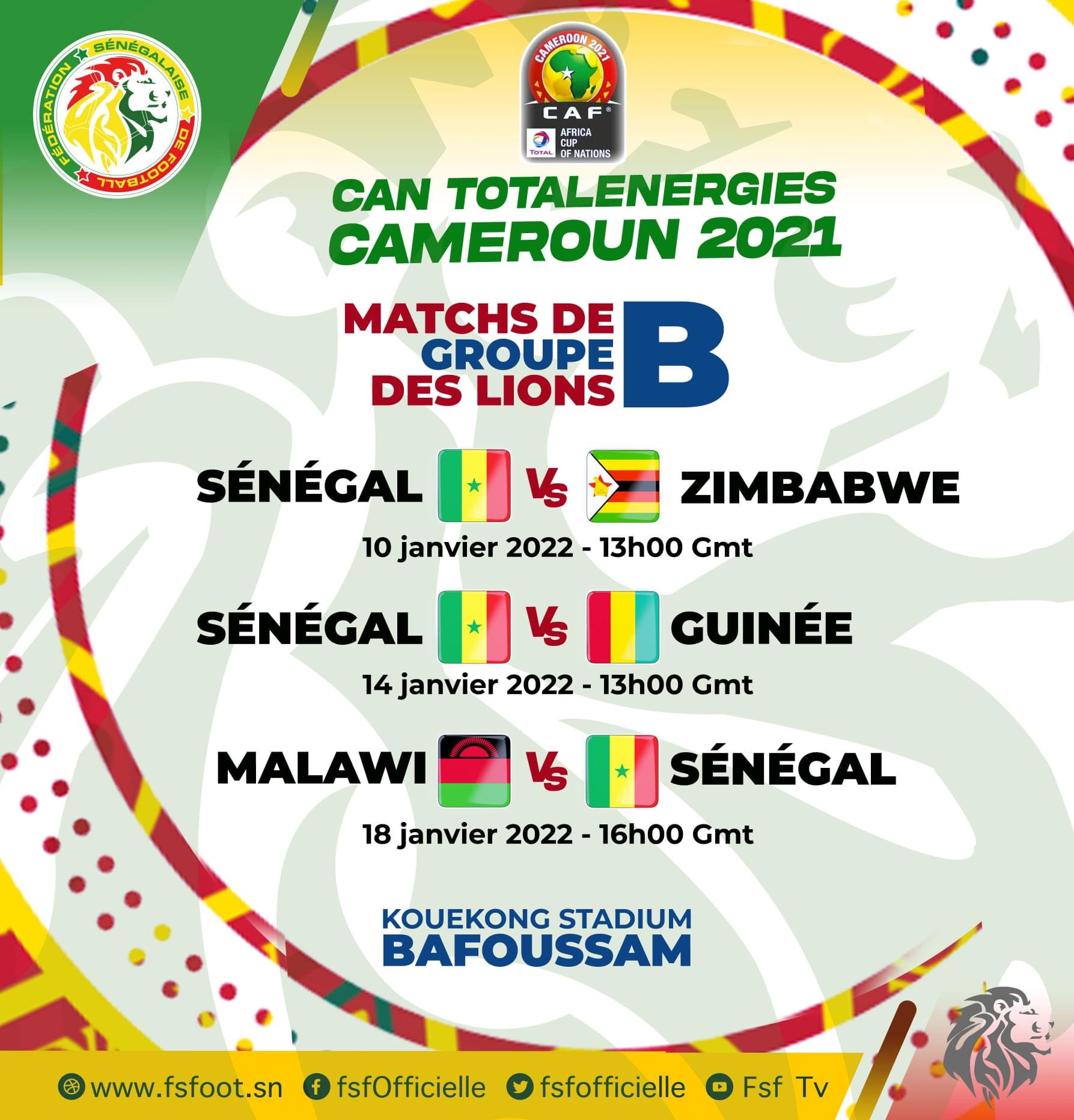 CAN 2022/GROUPE B : « Le Sénégal est dans un groupe a priori facile, mais avec un adversaire coriace » (anciens internationaux et spécialistes)