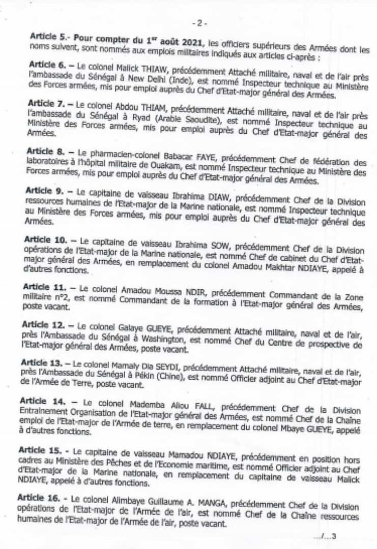 Vaste chamboulement dans l’Armée : le Colonel Kandé de la Zone 5 nommé commandant des forces spéciales