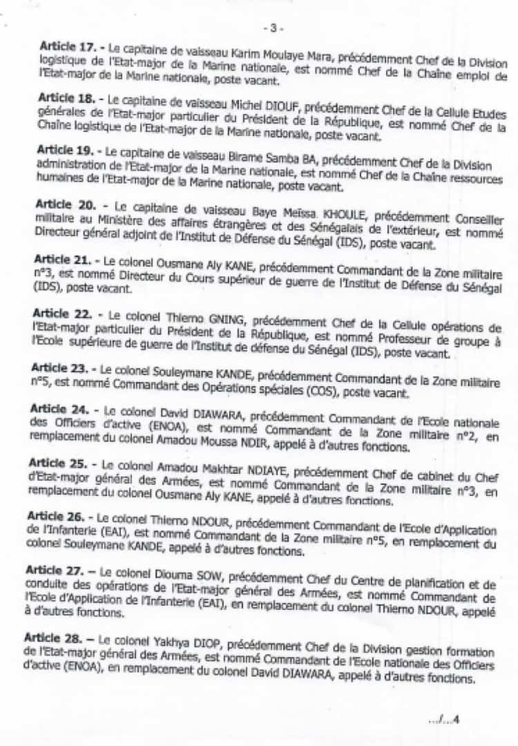 Vaste chamboulement dans l’Armée : le Colonel Kandé de la Zone 5 nommé commandant des forces spéciales