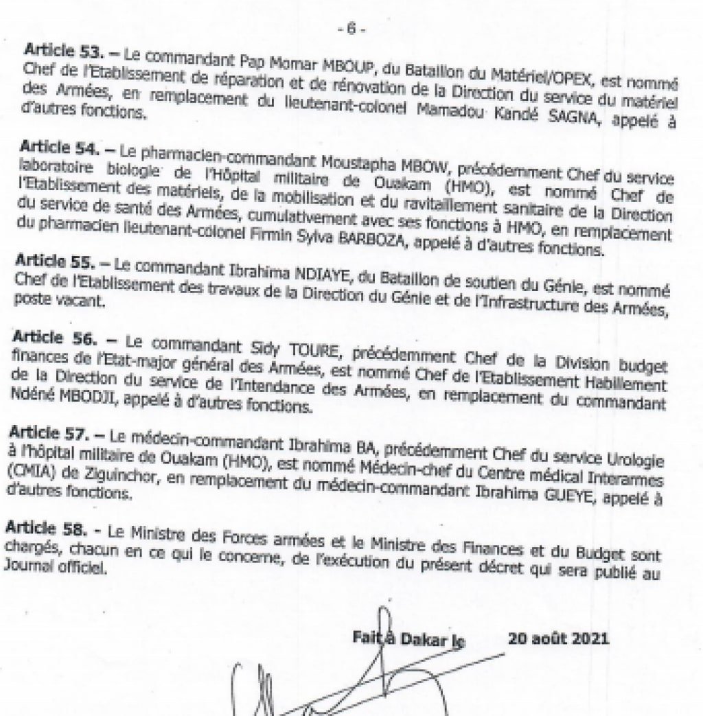 Vaste chamboulement dans l’Armée : le Colonel Kandé de la Zone 5 nommé commandant des forces spéciales