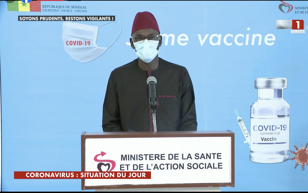 SÉNÉGAL : 34 nouveaux cas testés positifs au coronavirus, 344 nouveaux guéris, 3 nouveaux décès et 9 cas graves en réanimation.