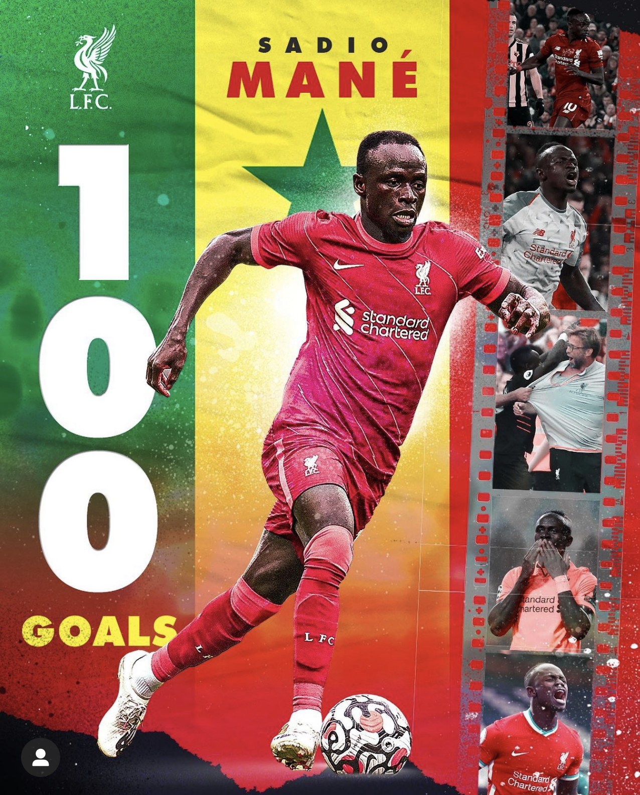 Football : Sadio Mané a marqué son 100ème but avec Liverpool...
