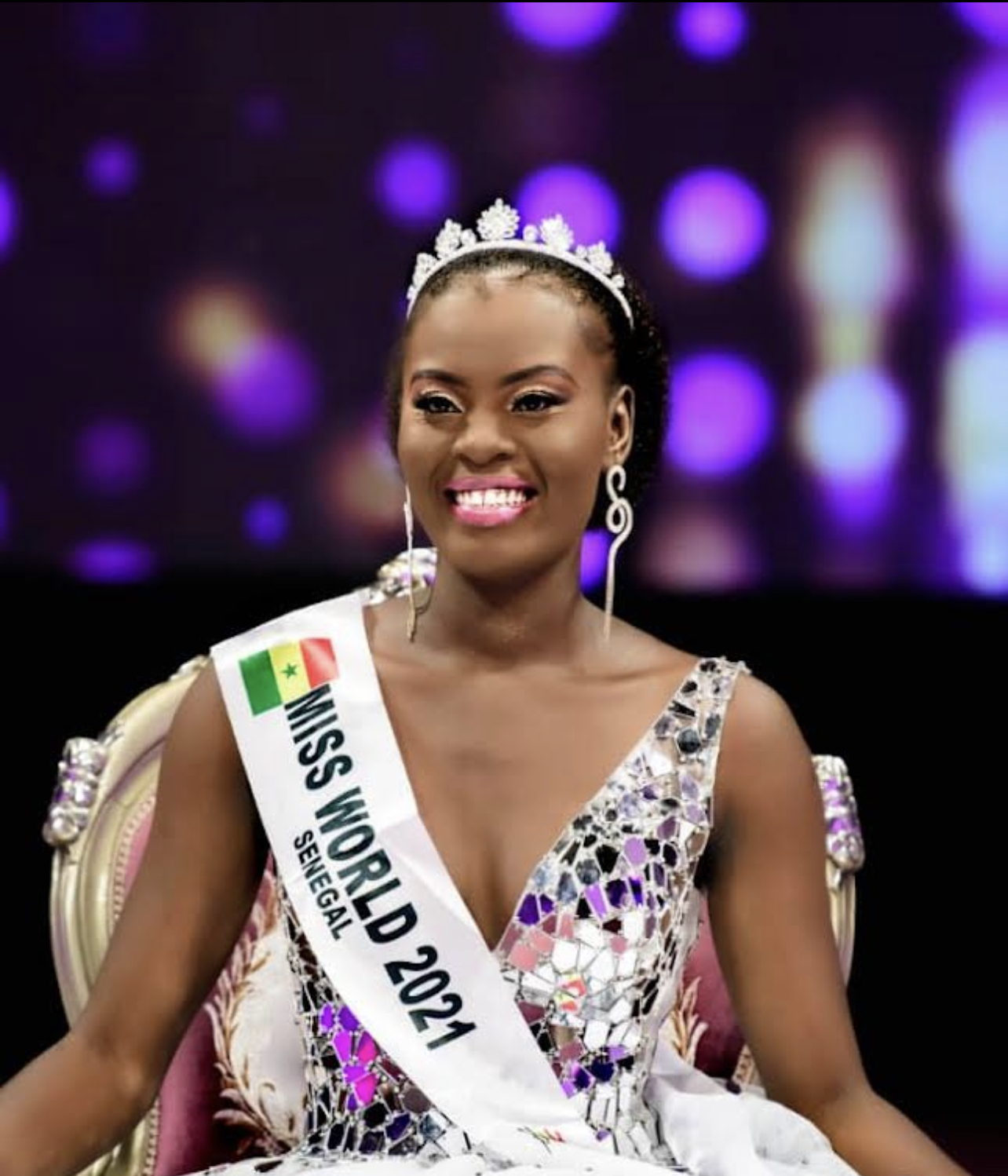 Penda Sy élue Miss World Sénégal 2021.