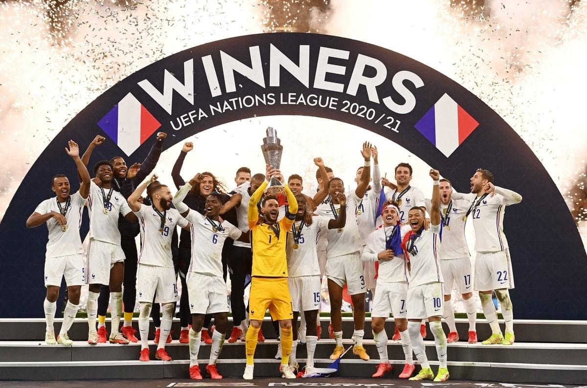 FOOTBALL : l'équipe de France remporte la Ligue des nations en battant l’Espagne (2-1)
