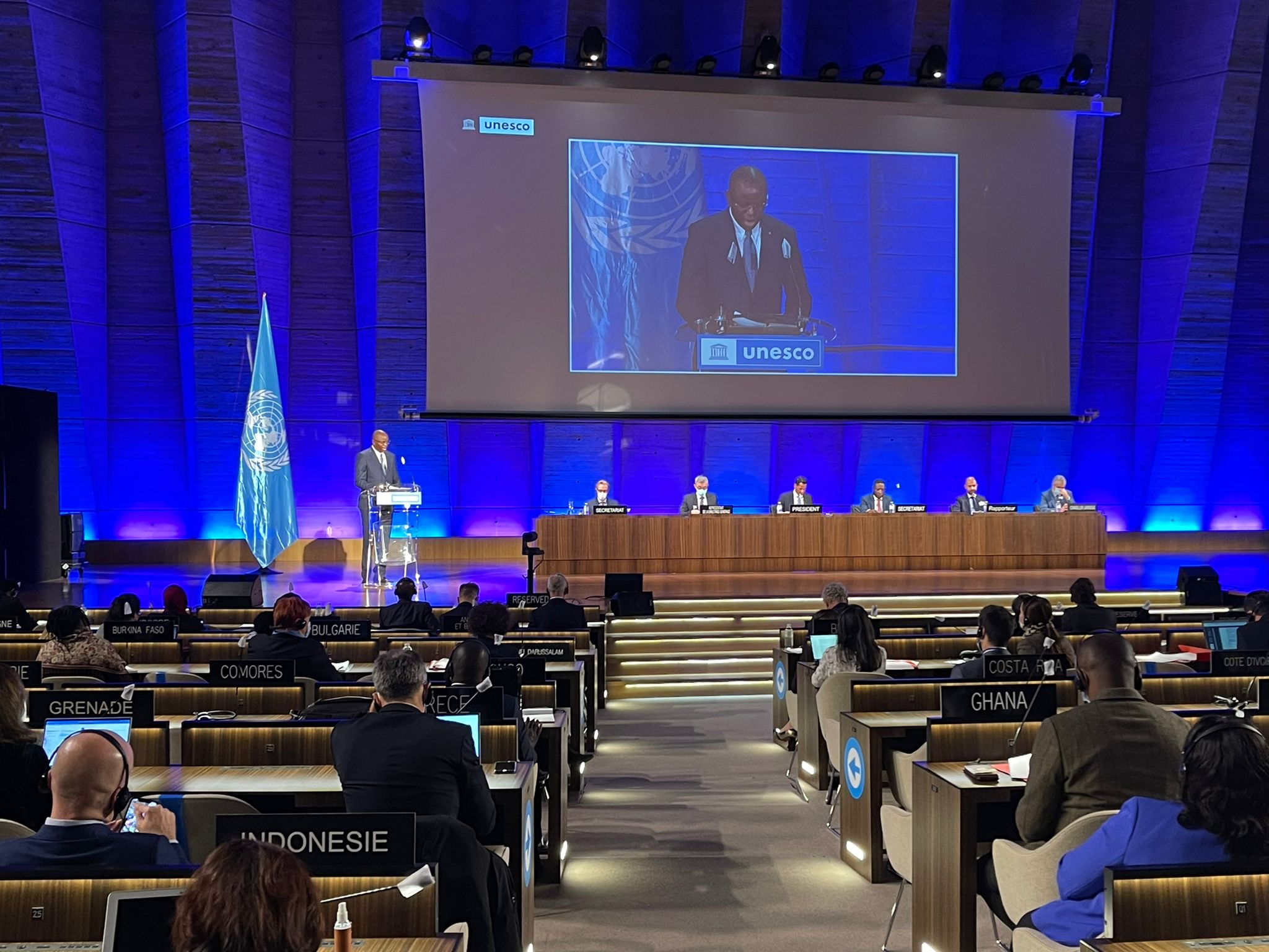 Assemblée générale COP 8 / UNESCO : Le ministre des sports, Matar Bâ exhorte ses pairs à redoubler d'efforts pour lutter contre le dopage.